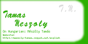 tamas meszoly business card