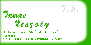 tamas meszoly business card